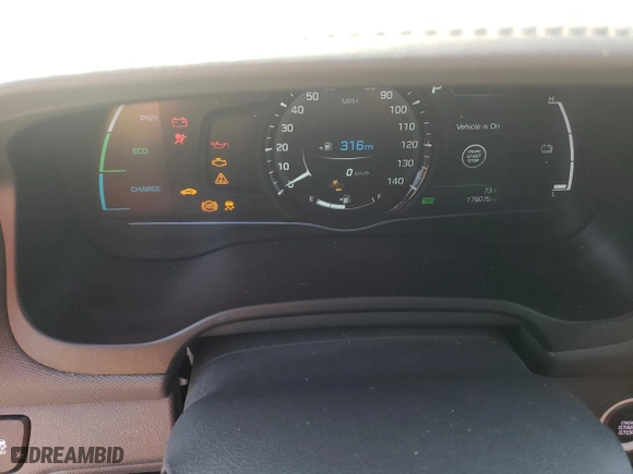 2018 Hyundai Ioniq Hybrid Limited with VIN KMHC05LC9JU065077, listed as a Copart auction lot 48663555 with 179,075 mi miles and Salvage Title. Bid and sale history available at carsss.com. Image 9.