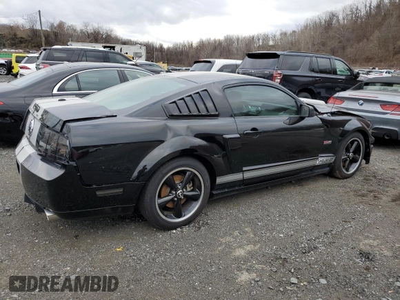 2007 Ford Mustang GT Deluxe with VIN 1ZVHT82H075356342, listed as a Copart auction lot 82543924 with 38,367 mi miles and Salvage Title. Bid and sale history available at carsss.com. Image 3.