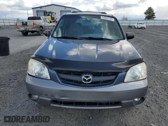 2001 Mazda Tribute LX with VIN 4F2CU08101KM29823, listed as a Copart auction lot 53857145 with 187,710 mi miles and Salvage Title. Bid and sale history available at carsss.com. Image 5.