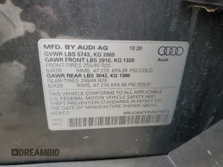 2021 Audi SQ5 Prestige with VIN WA1C4AFYXM2019373, listed as a Copart auction lot 74521224 with 54,717 mi miles and Salvage Title. Bid and sale history available at DreamBid. Image 13.
