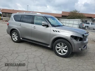 2013 Infiniti QX56 with VIN JN8AZ2NE4D9041702, listed as a Copart auction lot 73759374 with 127,514 mi miles and Salvage Title. Bid and sale history available at carsss.com. Image 4.