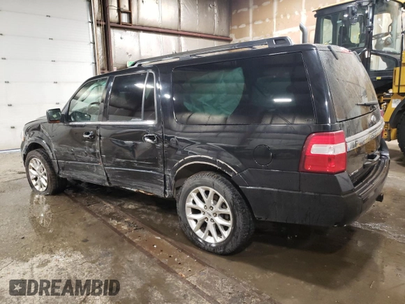 2017 Ford Expedition EL Limited with VIN 1FMJK2AT2HEA22420, listed as a Copart auction lot 43832425 with 96,595 mi miles and Salvage Title. Bid and sale history available at carsss.com. Image 2.