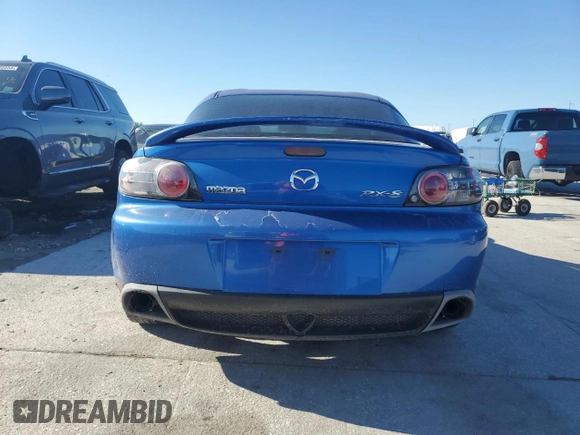 2005 Mazda RX-8 with VIN JM1FE173950146017, listed as a Copart auction lot 81470144 with 65,819 mi miles and Clean Title. Bid and sale history available at carsss.com. Image 6.