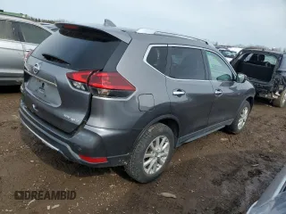 2020 Nissan Rogue S with VIN KNMAT2MV7LP505834, listed as a Copart auction lot 49318595 with 56,987 mi miles and Salvage Title. Bid and sale history available at carsss.com. Image 3.
