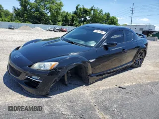 2009 Mazda RX-8 Sport with VIN JM1FE174190403105, listed as a Copart auction lot 60619384 with 49,644 mi miles and Salvage Title. Bid and sale history available at carsss.com. Image 1.