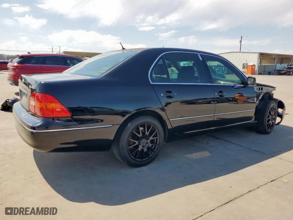 2003 Lexus LS 430 with VIN JTHBN30F530116362, listed as a Copart auction lot 52975725 with 254,221 mi miles and Salvage Title. Bid and sale history available at carsss.com. Image 3.