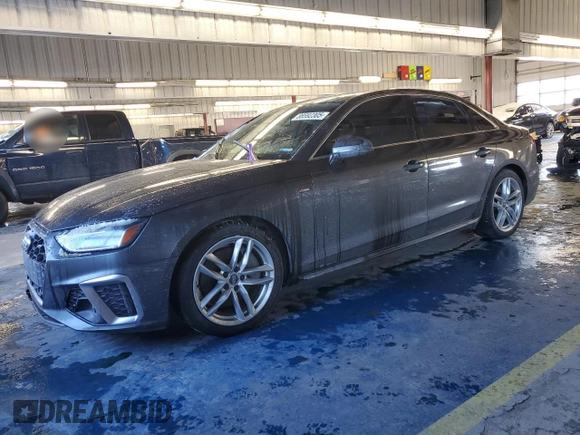 2020 Audi A4 Premium Plus with VIN WAUENAF45LA050461, listed as a Copart auction lot 88592305 with Not Provided miles and Salvage Title. Bid and sale history available at DreamBid. Image 1.
