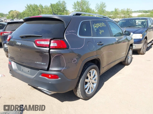 2017 Jeep Cherokee Limited with VIN 1C4PJMDS8HW631165, listed as a IAAI auction lot 42248180 with 57,448 mi miles and . Bid and sale history available at DreamBid. Image 4.