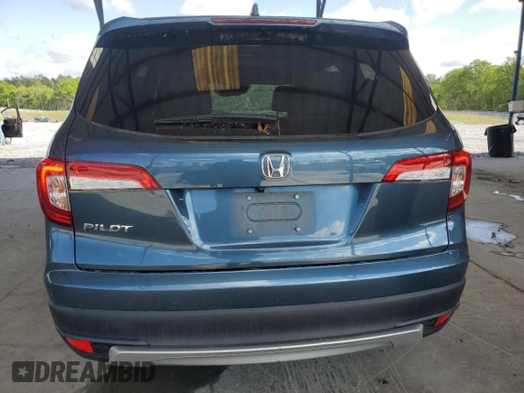 2020 Honda Pilot EX-L with VIN 5FNYF5H57LB028110, listed as a Copart auction lot 52551935 with 71,263 mi miles and Salvage title. Bid and sale history available at DreamBid. Image 6.