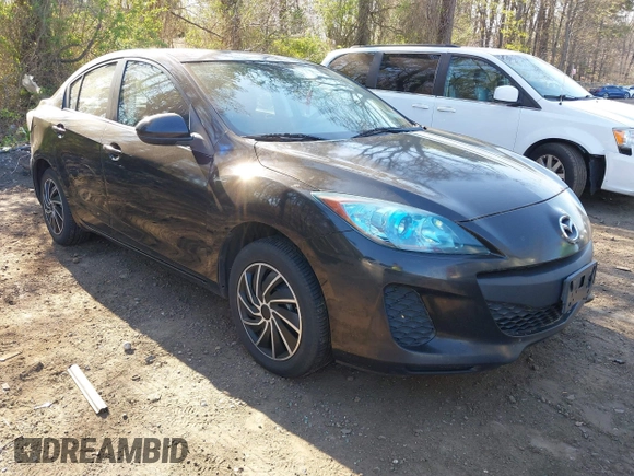 2013 Mazda Mazda3 i Sport with VIN JM1BL1UP9D1827153, listed as a IAAI auction lot 42115626 with 124,014 mi miles. Bid and sale history available at carsss.com. Image 1.