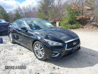 2018 Infiniti Q50 3.0t SPORT with VIN JN1EV7AR0JM434364, listed as a IAAI auction lot 41897309 with 57,128 mi miles. Bid and sale history available at carsss.com. Image 1.
