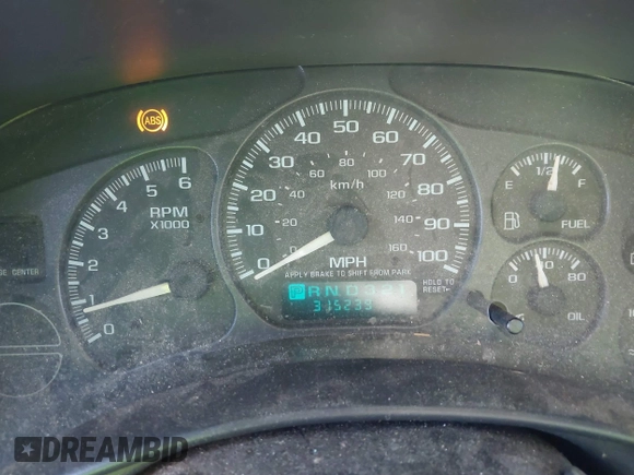 2002 Chevrolet Avalanche with VIN 3GNEC13T72G231637, listed as a IAAI auction lot 41639440 with 315,239 mi miles and . Bid and sale history available at DreamBid. Image 7.