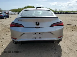 2025 Acura Integra w/A-Spec Package with VIN 19UDE4H30SA010941, listed as a Copart auction lot 53807295 with 1,600 mi miles and Salvage title. Bid and sale history available at DreamBid. Image 6.