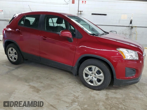 2015 Chevrolet Trax LS with VIN KL7CJKSB9FB120216, listed as a Copart auction lot 52504455 with 97,192 mi miles and Clean Title. Bid and sale history available at carsss.com. Image 4.