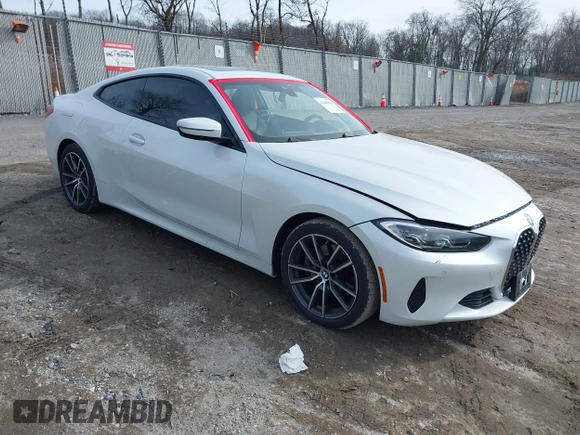 2022 BMW 4 Series 430i xDrive with VIN WBA73AP09NCJ28175, listed as a IAAI auction lot 41486064 with 27,312 mi miles and . Bid and sale history available at DreamBid. Image 1.