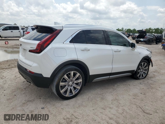 2021 Cadillac XT4 FWD Premium Luxury with VIN 1GYFZCR44MF080763, listed as a Copart auction lot 54059525 with 46,319 mi miles and Salvage Title. Bid and sale history available at carsss.com. Image 3.