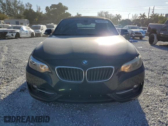 2016 BMW 2 Series 228i with VIN WBA1K9C59GV321555, listed as a Copart auction lot 49504985 with 124,471 mi miles and Salvage Title. Bid and sale history available at carsss.com. Image 5.