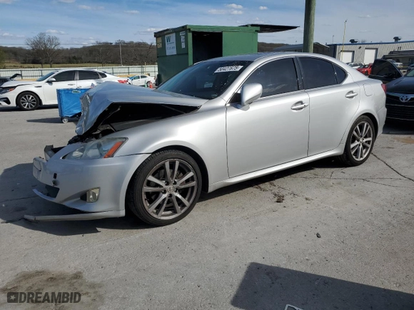 2007 Lexus IS 250 with VIN JTHBK262275049297, listed as a Copart auction lot 50427675 with 88,257 mi miles and Salvage Title. Bid and sale history available at carsss.com. Image 1.