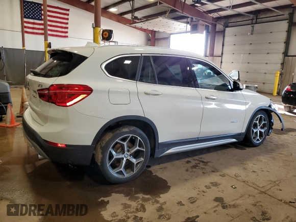 2017 BMW X1 xDrive28i with VIN WBXHT3C36H5F76388, listed as a Copart auction lot 48435305 with 51,841 mi miles and Salvage title. Bid and sale history available at DreamBid. Image 3.