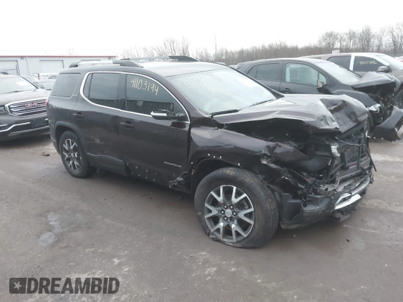 2021 GMC Acadia SLE with VIN 1GKKNRL48MZ109468, listed as a IAAI auction lot 41103194 with 70,743 mi miles. Bid and sale history available at carsss.com. Image 1.