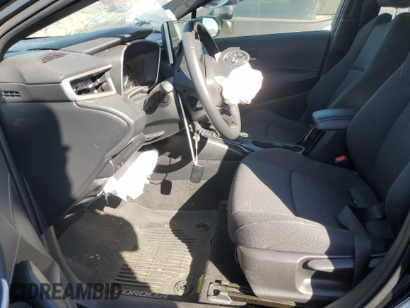 2023 Toyota Corolla Hatchback SE with VIN JTND4MBE3P3205743, listed as a Copart auction lot 76208354 with 22,632 mi miles and Salvage Title. Bid and sale history available at carsss.com. Image 7.