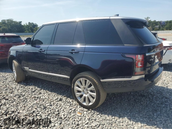2017 Land Rover Range Rover HSE z VIN SALGS2FK6HA354794, wystawiony jako Copart lot #58181405 z przebiegiem 76 443 mil mil oraz Czysty tytuł • Clean title. Historia ofert i sprzedaży dostępna na DreamBid. Obrazek 2.