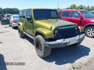2008 Jeep Wrangler Unlimited Sahara with VIN 1J4GA59128L608191, listed as a IAAI auction lot 42669266 with 201,156 mi miles and . Bid and sale history available at DreamBid. Image 1.
