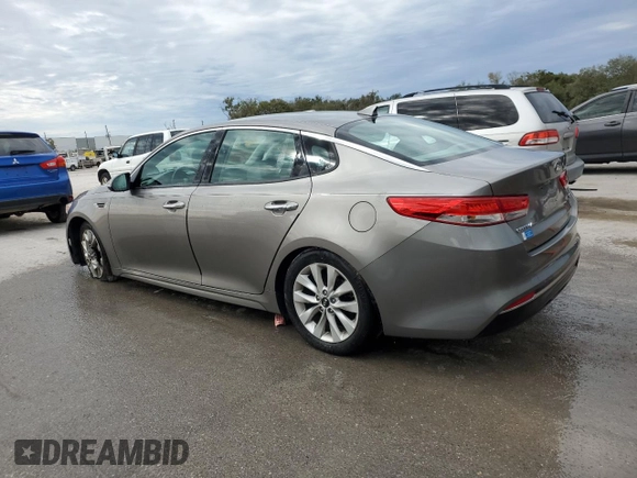 2016 Kia Optima EX with VIN 5XXGU4L31GG103713, listed as a Copart auction lot 88771715 with 50,307 mi miles and Salvage Title. Bid and sale history available at carsss.com. Image 2.