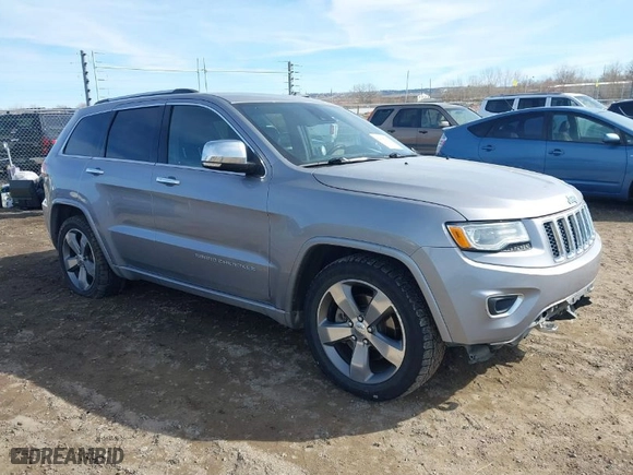 2014 Jeep Grand Cherokee Overland with VIN 1C4RJFCT8EC246264, listed as a IAAI auction lot 41692795 with 197,851 mi miles. Bid and sale history available at carsss.com. Image 1.
