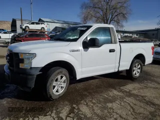 2016 Ford F-150 XL with VIN 1FTMF1C85GKE32895, listed as a Copart auction lot 47077455 with 122,129 mi miles and Salvage Title. Bid and sale history available at carsss.com. Image 1.