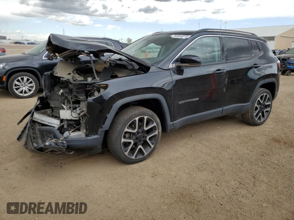 2018 Jeep Compass Limited with VIN 3C4NJDCB5JT104687, listed as a Copart auction lot 54964015 with 85,435 mi miles and Salvage title. Bid and sale history available at DreamBid. Image 1.