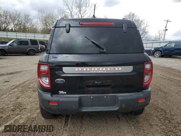 2025 Ford Bronco with VIN 3FMCR9KN4SRE07608, listed as a Copart auction lot 53671695 with 1,940 mi miles and Salvage title. Bid and sale history available at DreamBid. Image 6.
