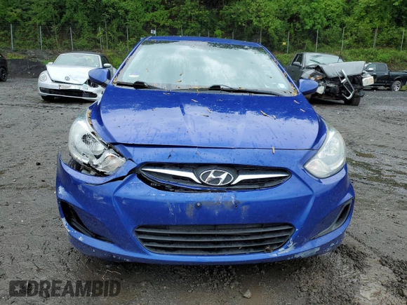 2014 Hyundai Accent GS with VIN KMHCT5AE7EU152218, listed as a Copart auction lot 57022785 with 117,677 mi miles and Salvage title. Bid and sale history available at DreamBid. Image 5.