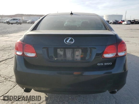 2011 Lexus GS 350 with VIN JTHBE1KS3B0052108, listed as a Copart auction lot 82543824 with 186,132 mi miles and Salvage Title. Bid and sale history available at DreamBid. Image 6.