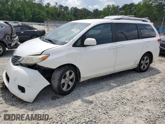 2011 Toyota Sienna LE AAS with VIN 5TDKK3DC0BS044590, listed as a Copart auction lot 55265925 with 183,191 mi miles and Clean Title. Bid and sale history available at carsss.com. Image 1.