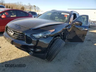 2016 Infiniti QX70 with VIN JN8CS1MW7GM400396, listed as a Copart auction lot 42085855 with 89,660 mi miles and Salvage Title. Bid and sale history available at DreamBid. Image 1.
