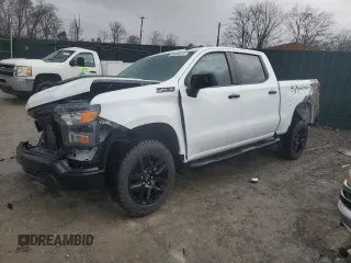 2024 Chevrolet Silverado 1500 Custom Trail Boss with VIN 3GCUDCEDXRG440495, listed as a Copart auction lot 86834844 with 4,136 mi miles and Salvage Title. Bid and sale history available at carsss.com. Image 1.