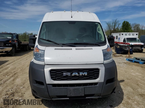 2019 Ram ProMaster Cargo with VIN 3C6TRVDG4KE543649, listed as a Copart auction lot 53811635 with 233,230 mi miles and Clean Title. Bid and sale history available at DreamBid. Image 5.