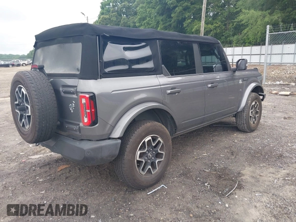 2021 Ford Bronco with VIN 1FMDE5DH9MLA62853, listed as a IAAI auction lot 42413256 with 65,000 mi miles and . Bid and sale history available at DreamBid. Image 4.