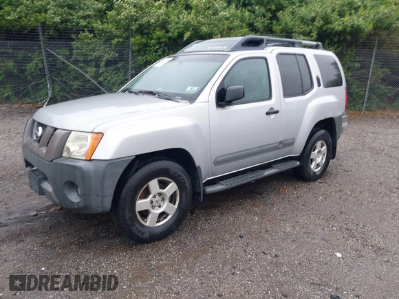 2005 Nissan Xterra S with VIN 5N1AN08W25C638637, listed as a IAAI auction lot 42224490 with 333,943 mi miles and . Bid and sale history available at DreamBid. Image 2.
