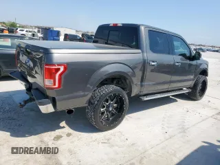 2015 Ford F-150 XL with VIN 1FTEW1CG3FKE36292, listed as a Copart auction lot 53103795 with 150,536 mi miles and Salvage Title. Bid and sale history available at carsss.com. Image 3.