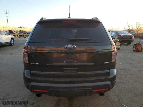 2013 Ford Explorer Sport with VIN 1FM5K8GT6DGC24722, listed as a Copart auction lot 85824694 with 0 mi miles and Salvage Title. Bid and sale history available at carsss.com. Image 6.