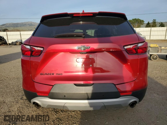 2021 Chevrolet Blazer LT с VIN 3GNKBJRS0MS522923, выставлен на аукционе Copart как лот 45695175 с пробегом 60 613 миль миль и Списание • Salvage title. История ставок и продаж доступна на DreamBid. Изображение 6.