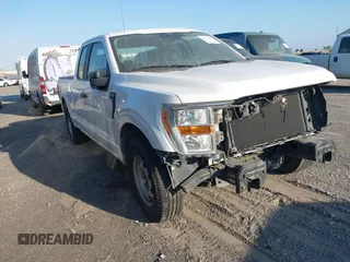 2021 Ford F-150 XL with VIN 1FTEX1CB7MKD23265, listed as a IAAI auction lot 42454267 with 127,399 mi miles and . Bid and sale history available at DreamBid. Image 1.