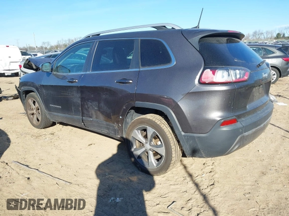 2019 Jeep Cherokee Limited with VIN 1C4PJLDB4KD327439, listed as a IAAI auction lot 41287922 with 42,968 mi miles and . Bid and sale history available at DreamBid. Image 3.