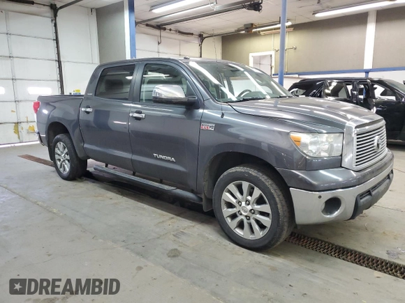 2012 Toyota Tundra 4WD Truck LTD with VIN 5TFHY5F19CX230818, listed as a Copart auction lot 44818815 with 145,561 mi miles and Salvage Title. Bid and sale history available at carsss.com. Image 4.