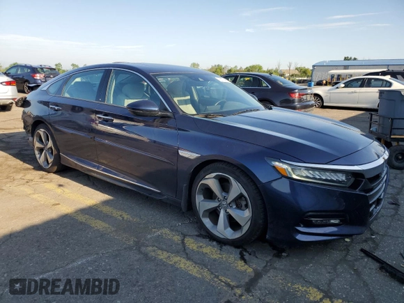 2018 Honda Accord Touring with VIN 1HGCV2F96JA006608, listed as a Copart auction lot 63770485 with 67,289 mi miles and Salvage title. Bid and sale history available at DreamBid. Image 4.