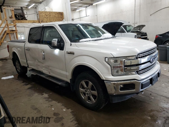 2018 Ford F-150 XL with VIN 1FTFW1EG6JFC02053, listed as a Copart auction lot 88957975 with 222,033 mi miles and Salvage Title. Bid and sale history available at carsss.com. Image 4.