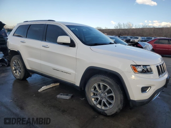 2014 Jeep Grand Cherokee Limited with VIN 1C4RJFBG5EC463596, listed as a Copart auction lot 48159055 with 82,549 mi miles and Salvage Title. Bid and sale history available at carsss.com. Image 4.