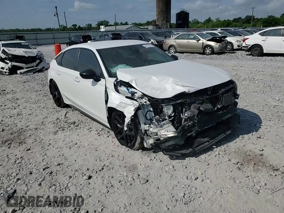2023 Honda Civic Sport with VIN 19XFL2H82PE001787, listed as a Copart auction lot 54133215 with 13,521 mi miles and Salvage Title. Bid and sale history available at DreamBid. Image 13.